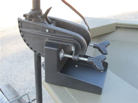 metal transom bracket trolling motor|bow mounted trolling motor bracket.